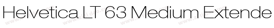 Helvetica LT 63 Medium Extended字体转换